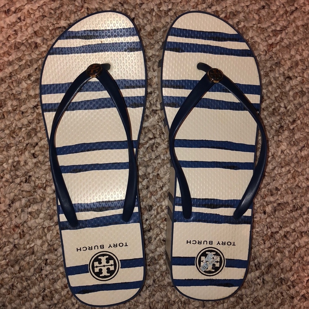 Tory Burch Platform Flip Flops Size 10
